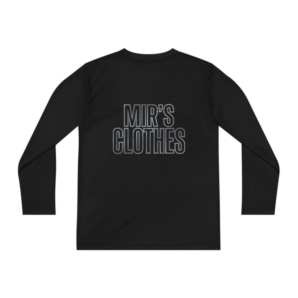 Youth Long Sleeve Tee — 'MIR'S CLOTHES' Athletic Graphic Top