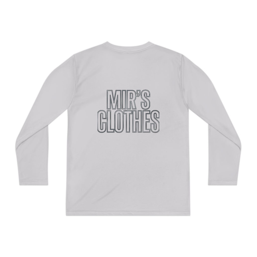 Youth Long Sleeve Tee — 'MIR'S CLOTHES' Athletic Graphic Top