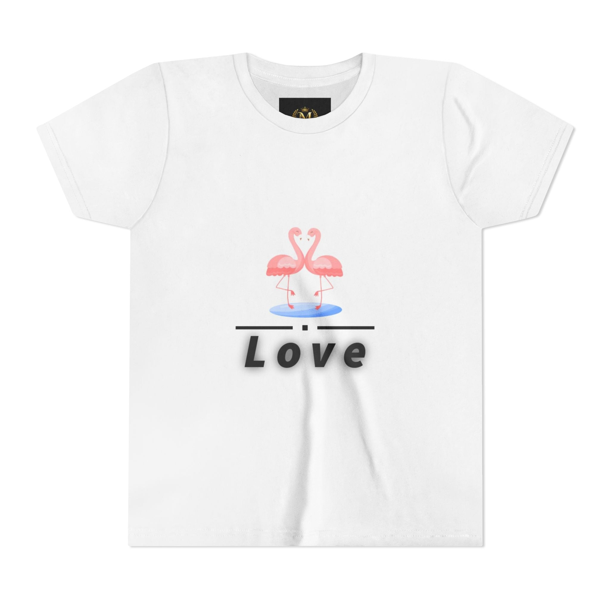 Youth Tee - Pink Flamingo "Love" Graphic