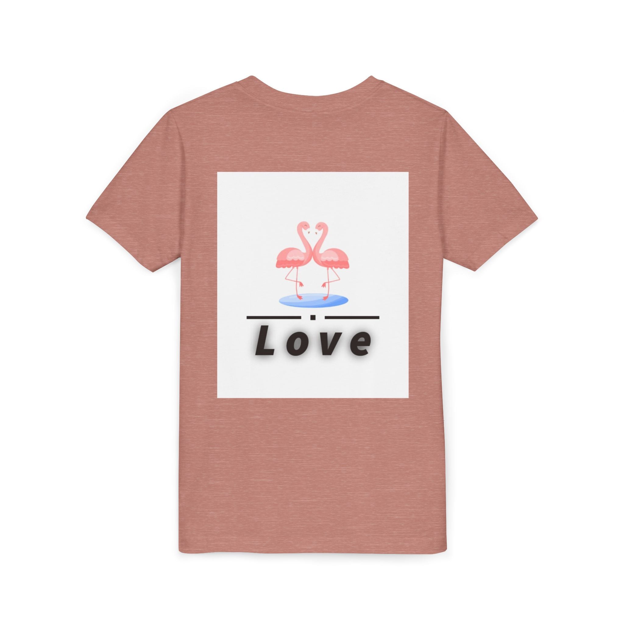 Youth Tee - Pink Flamingo "Love" Graphic