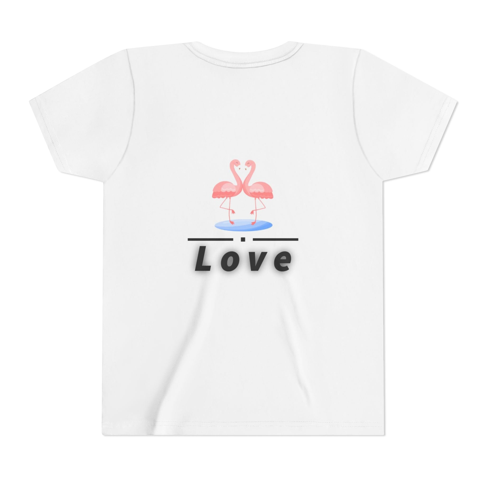 Youth Tee - Pink Flamingo "Love" Graphic