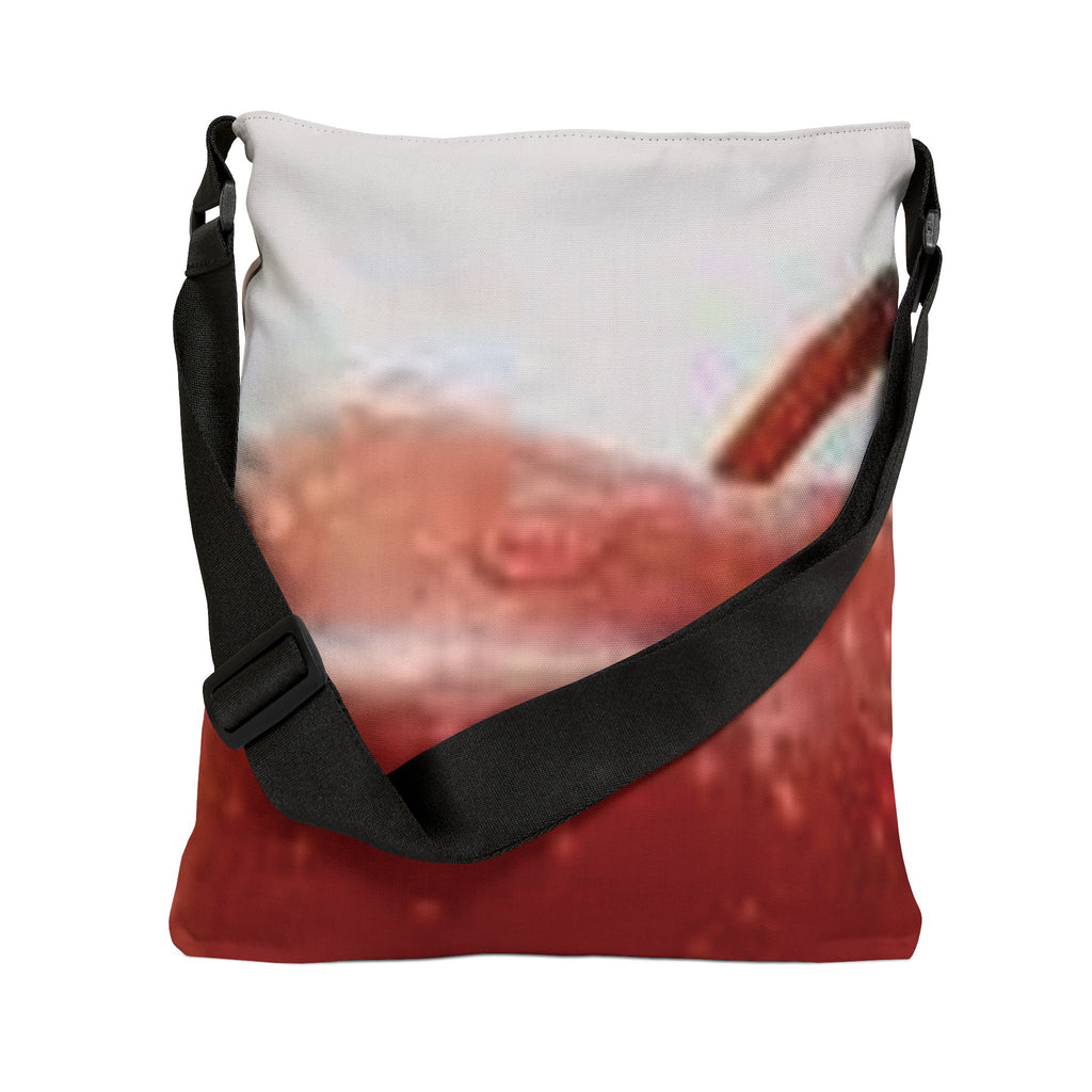 Apple Print Adjustable Tote Bag – Red Fruit Market Shoulder Bag
