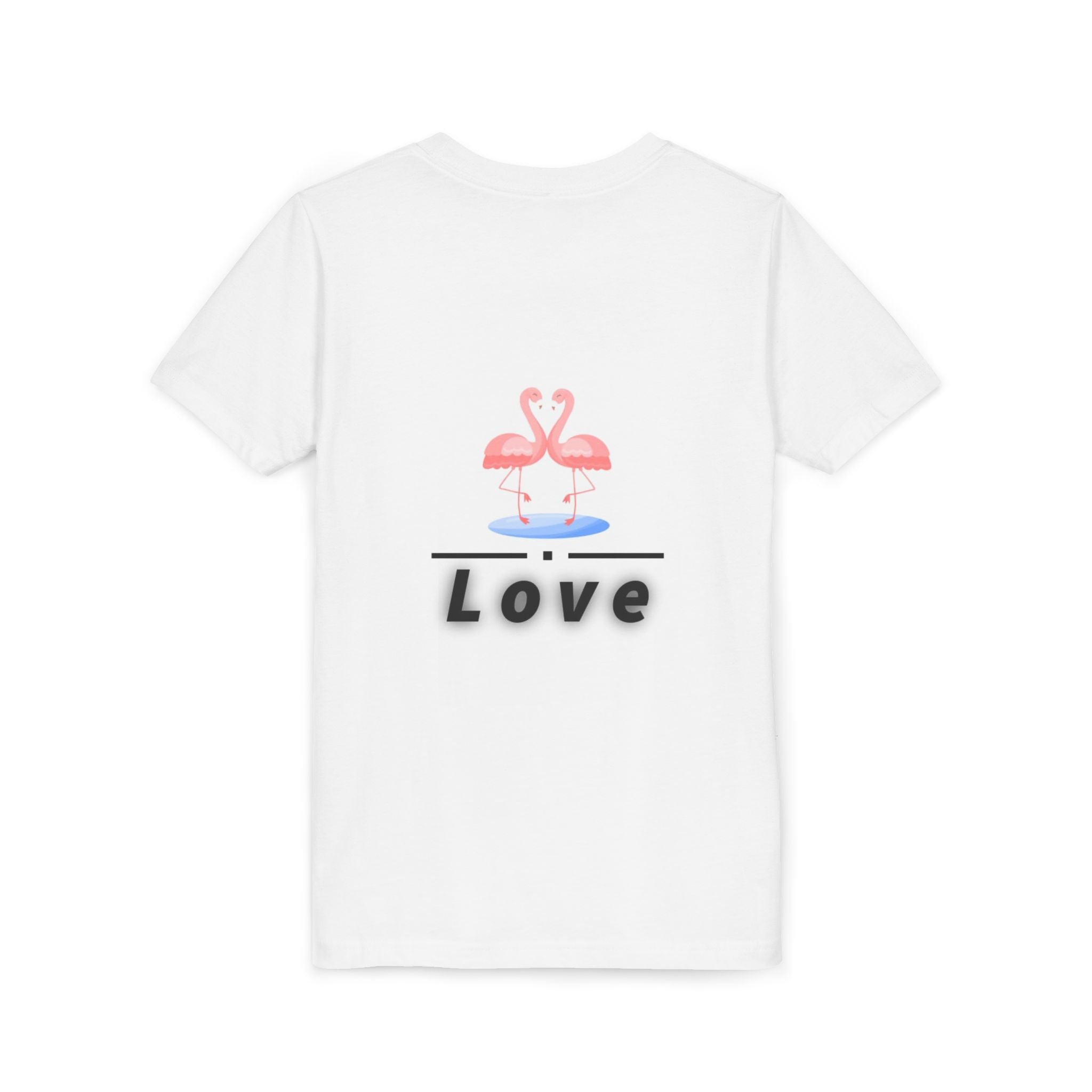 Youth Tee - Pink Flamingo "Love" Graphic