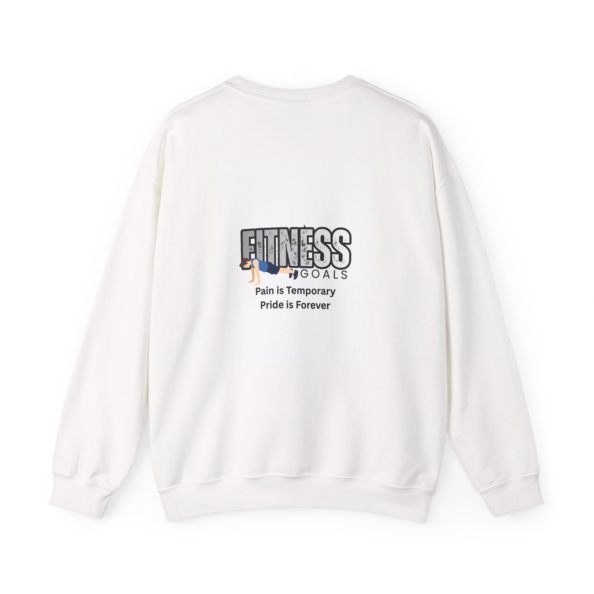 Fitness Goals dumbbell graphic Sweatshirt | Pain is Temporary Pride is Forever