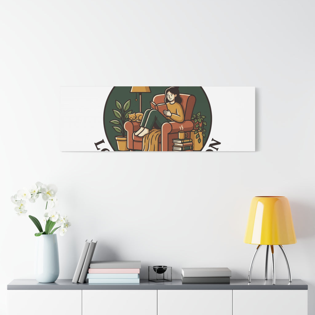 Quiet Pages Loud Imagination Canvas | Book Lover, Cozy Reading, Library Aesthetic