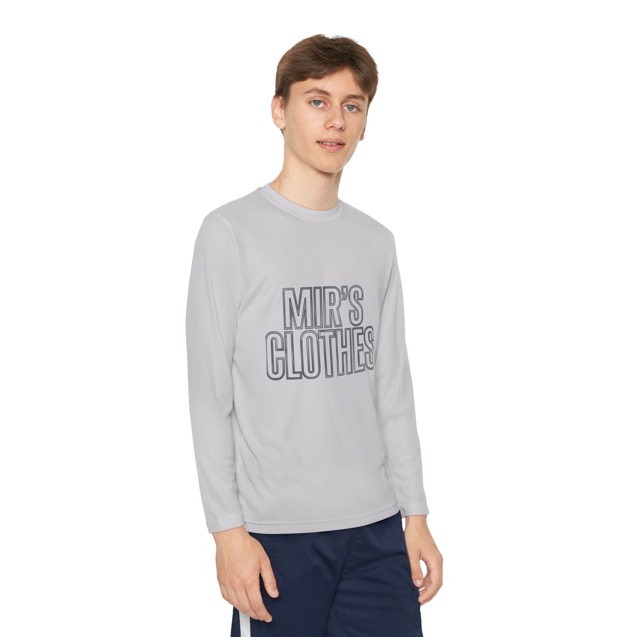Youth Long Sleeve Tee — 'MIR'S CLOTHES' Athletic Graphic Top