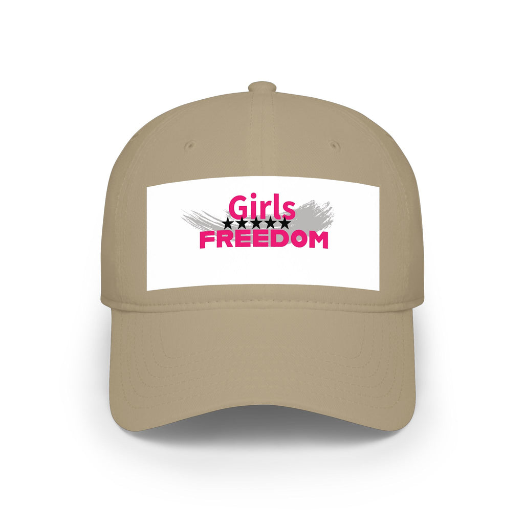 Girls Freedom Red Baseball Cap — Bold, Fearless & Unstoppable ❤️‍🔥