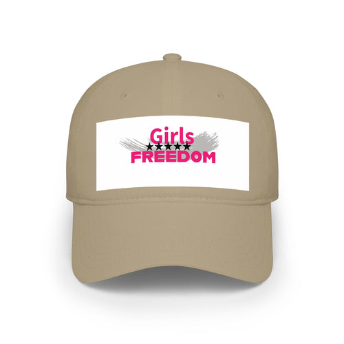 Girls Freedom Red Baseball Cap — Bold, Fearless & Unstoppable ❤️‍🔥