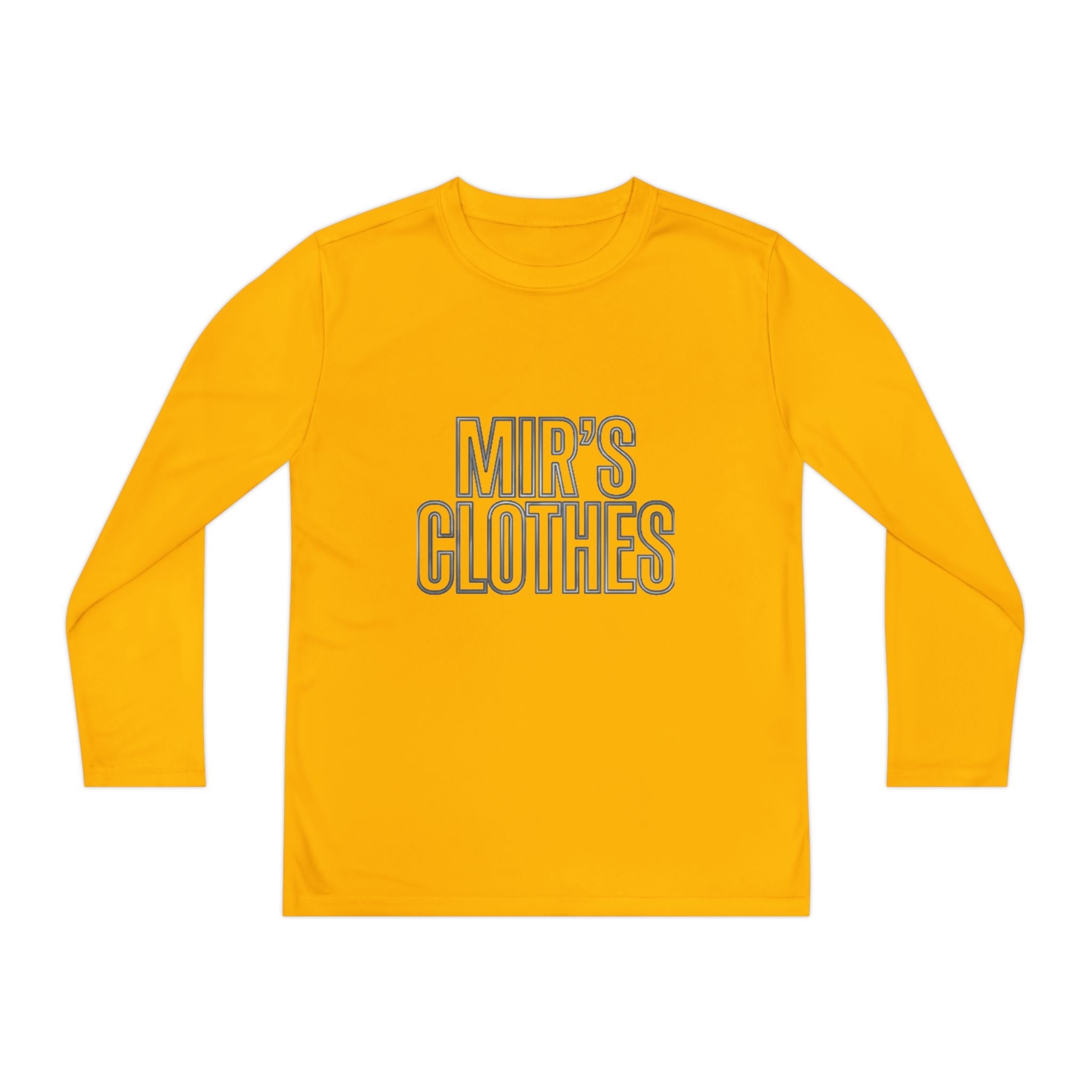 Youth Long Sleeve Tee — 'MIR'S CLOTHES' Athletic Graphic Top