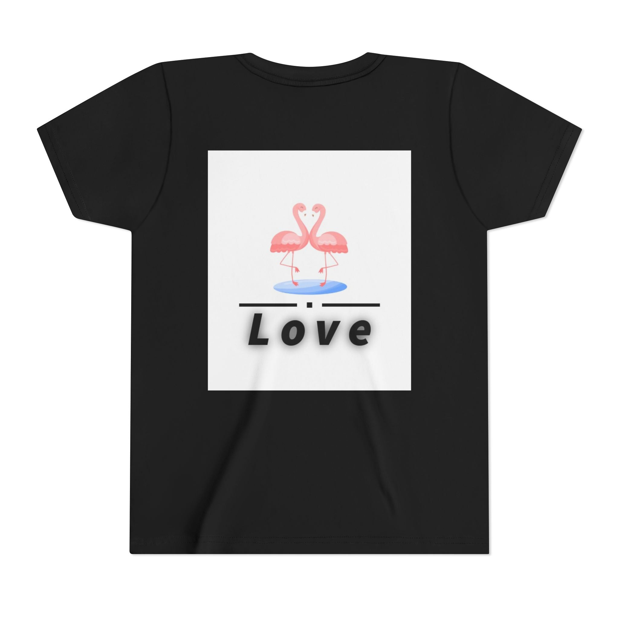 Youth Tee - Pink Flamingo "Love" Graphic