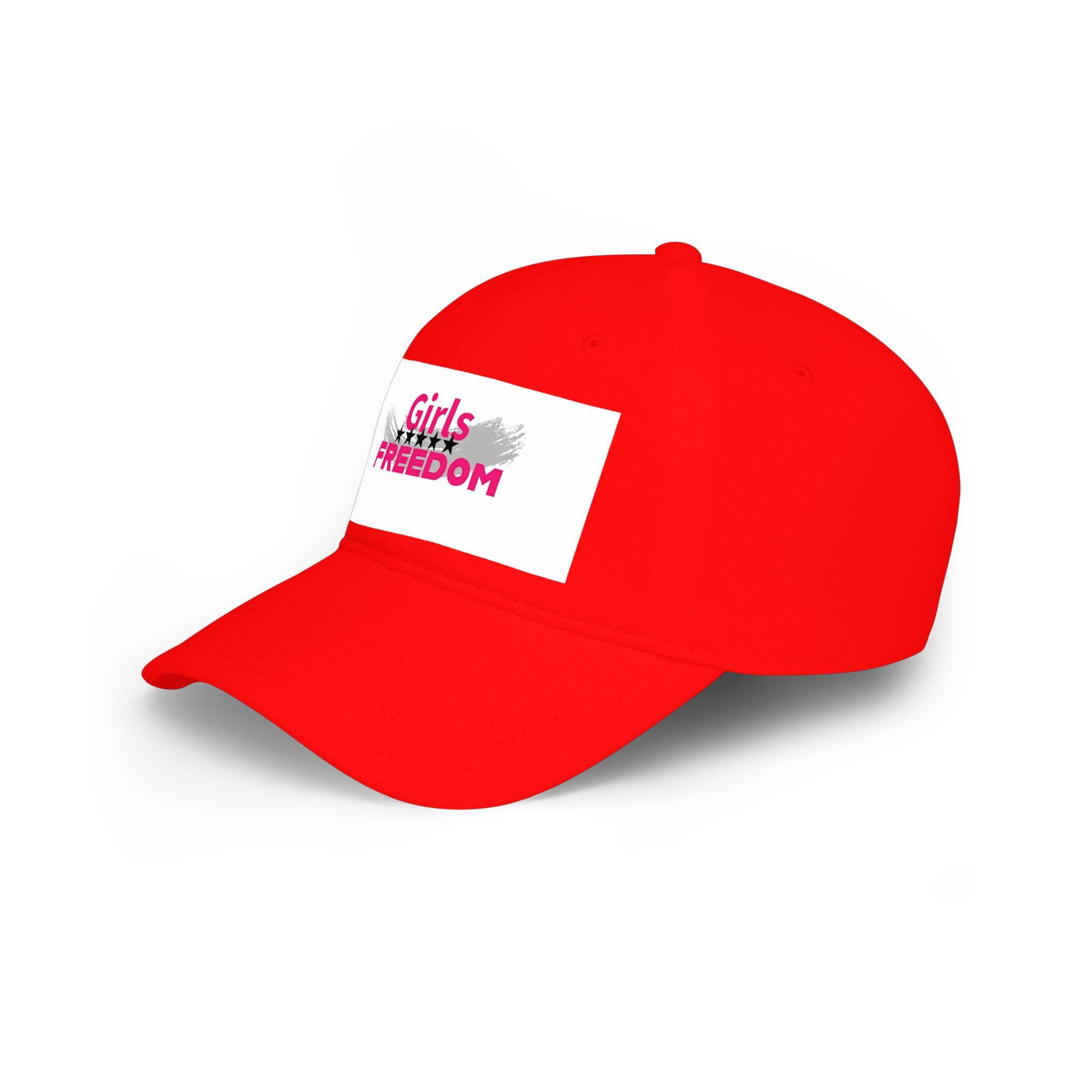 Girls Freedom Red Baseball Cap — Bold, Fearless & Unstoppable ❤️‍🔥