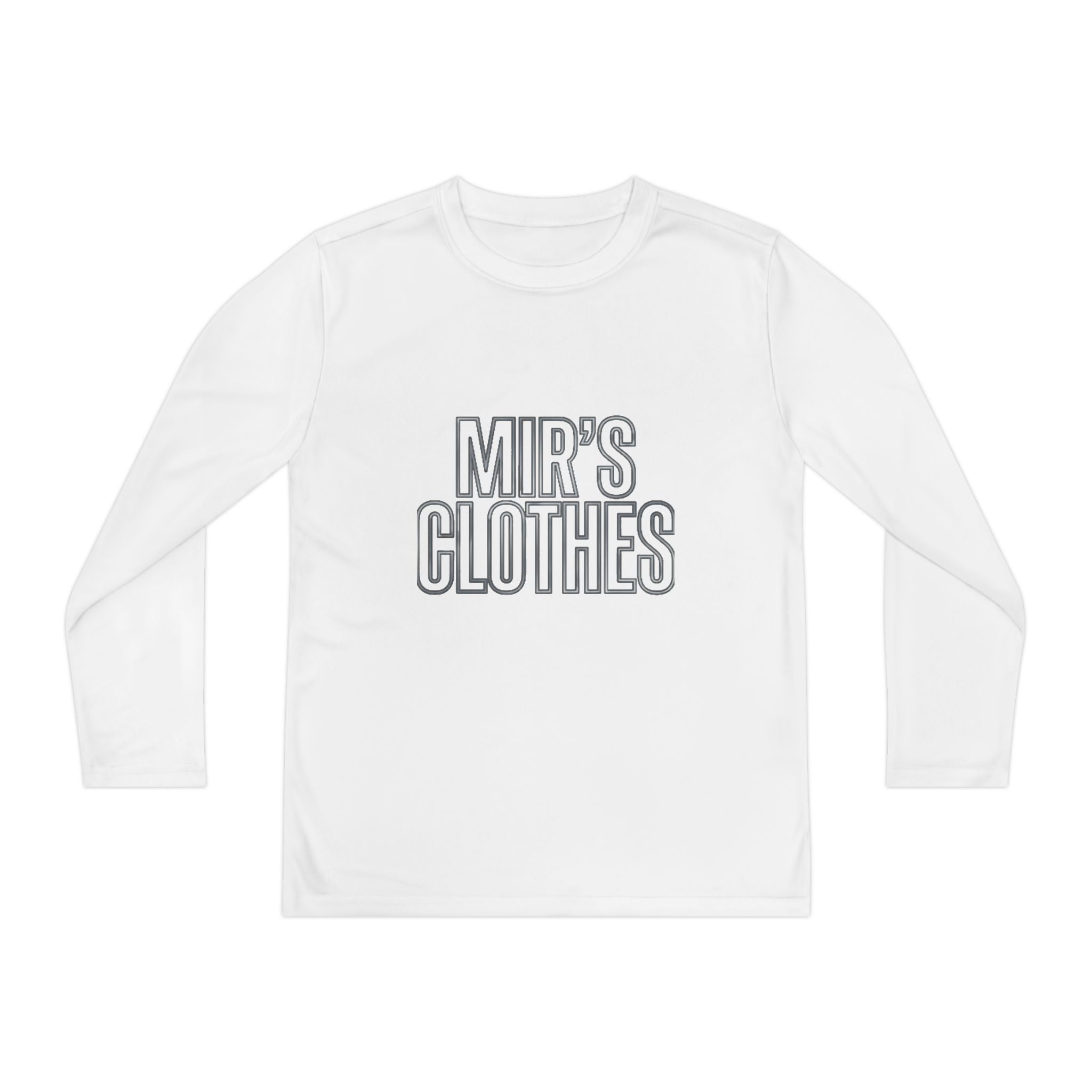 Youth Long Sleeve Tee — 'MIR'S CLOTHES' Athletic Graphic Top