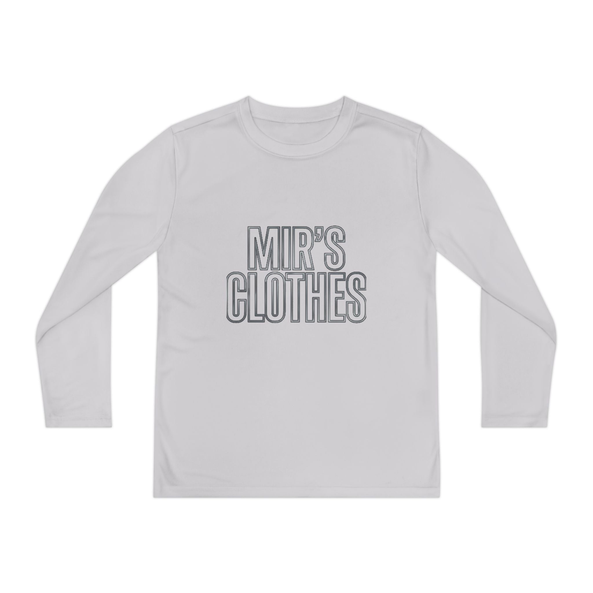 Youth Long Sleeve Tee — 'MIR'S CLOTHES' Athletic Graphic Top