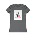 Pretty Girl Panda Tee — Cute Women's Graphic T-Shirt with Pink Heart