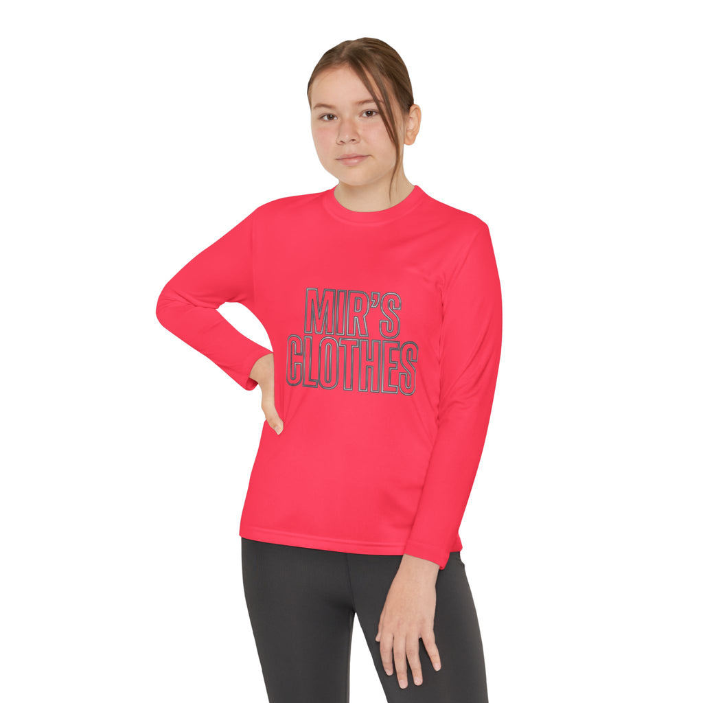 Youth Long Sleeve Tee — 'MIR'S CLOTHES' Athletic Graphic Top