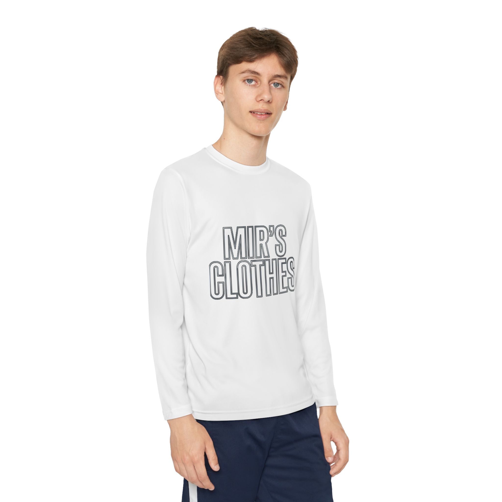 Youth Long Sleeve Tee — 'MIR'S CLOTHES' Athletic Graphic Top