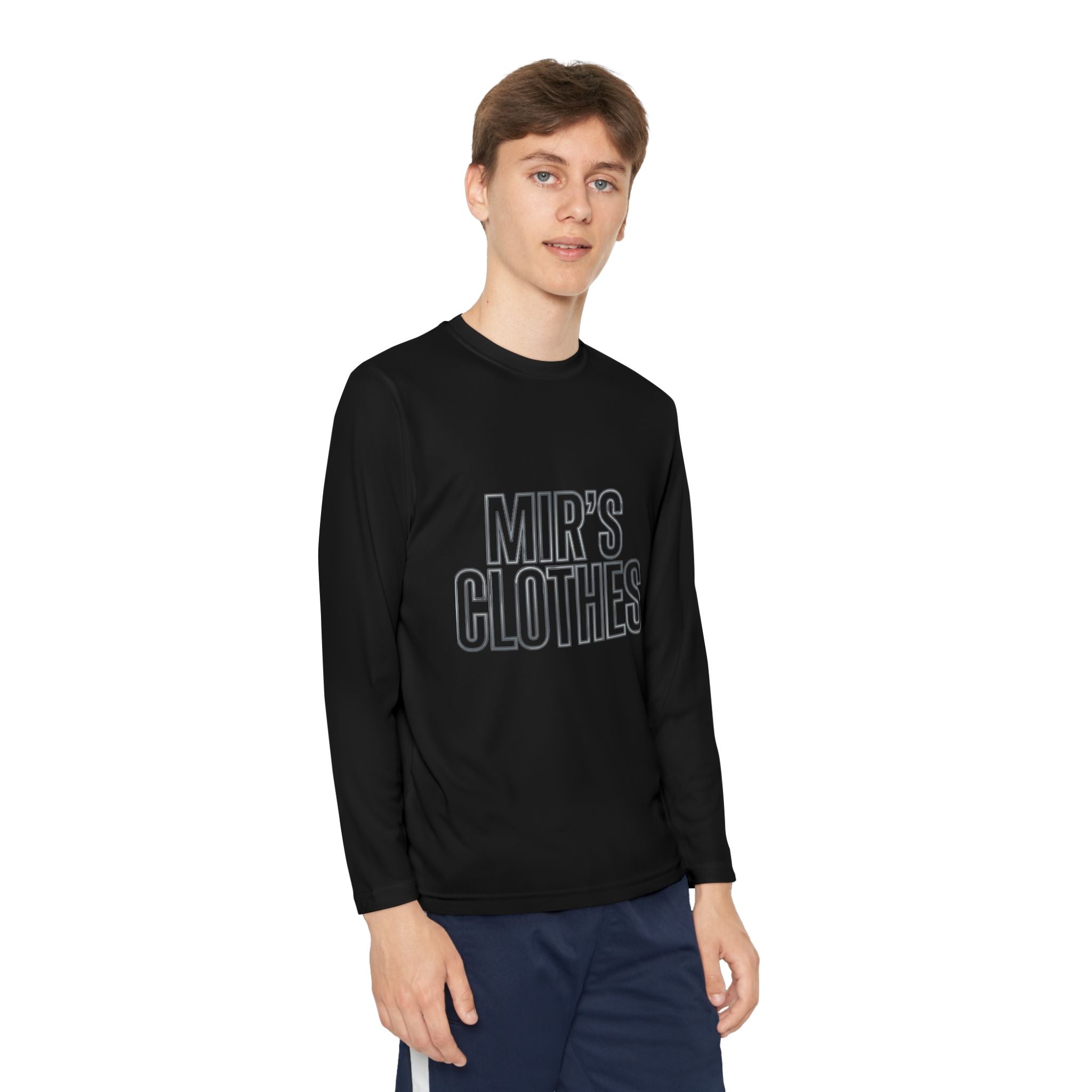 Youth Long Sleeve Tee — 'MIR'S CLOTHES' Athletic Graphic Top