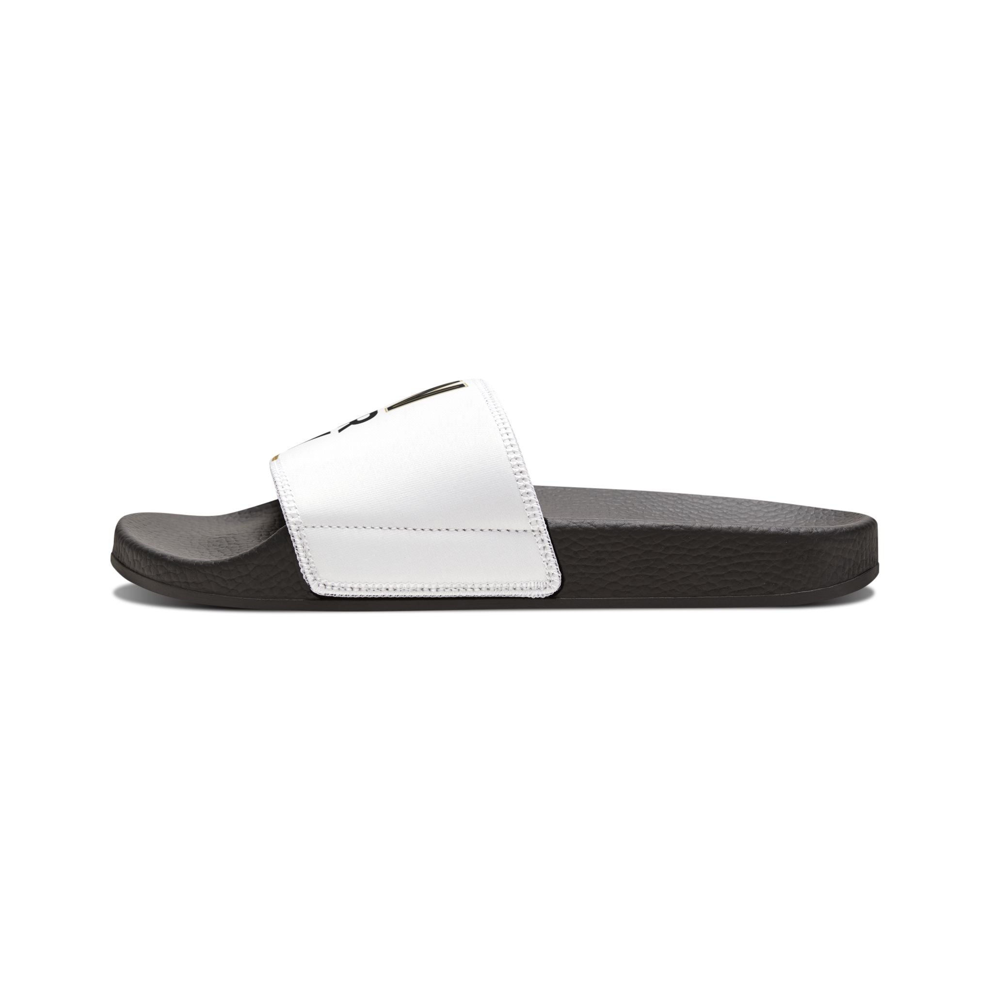 Youth Slide Sandals — "MIR AARIF" Removable-Strap White Comfort Slides