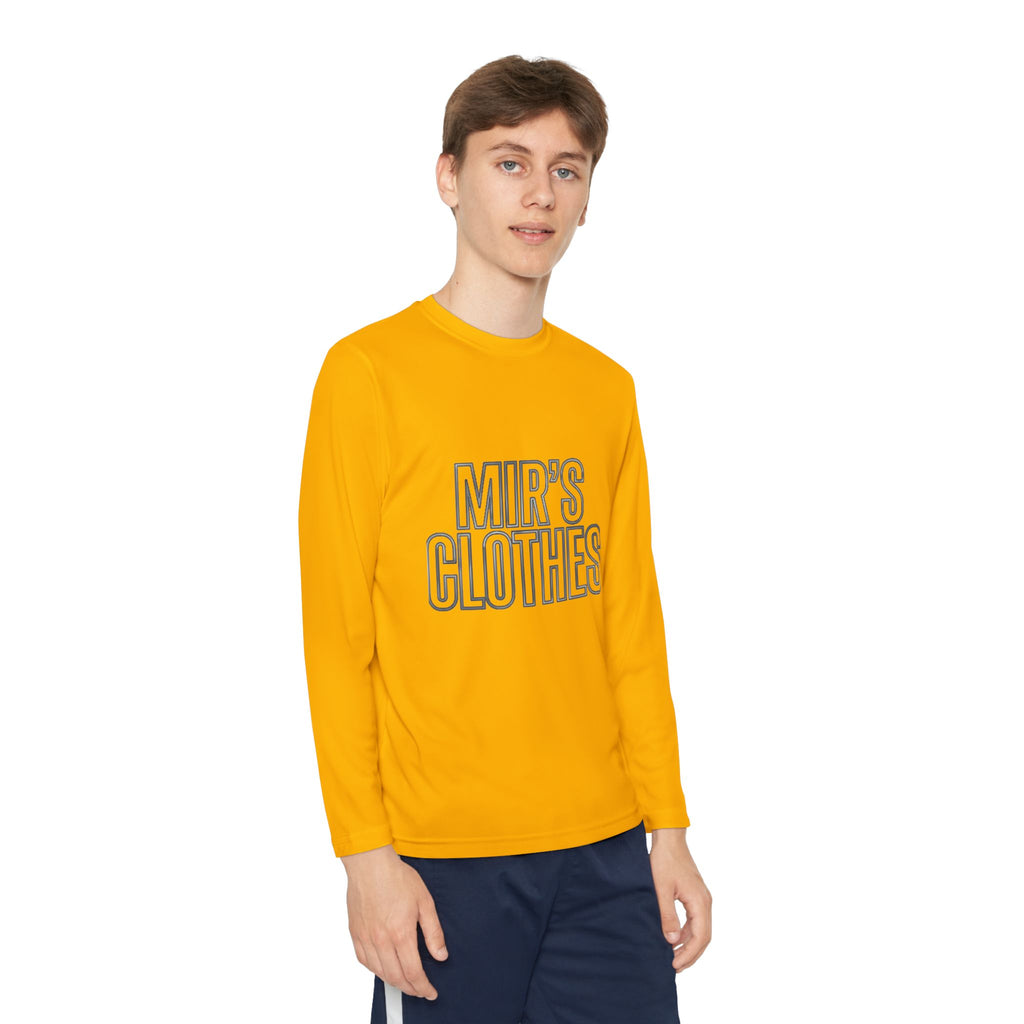 Youth Long Sleeve Tee — 'MIR'S CLOTHES' Athletic Graphic Top