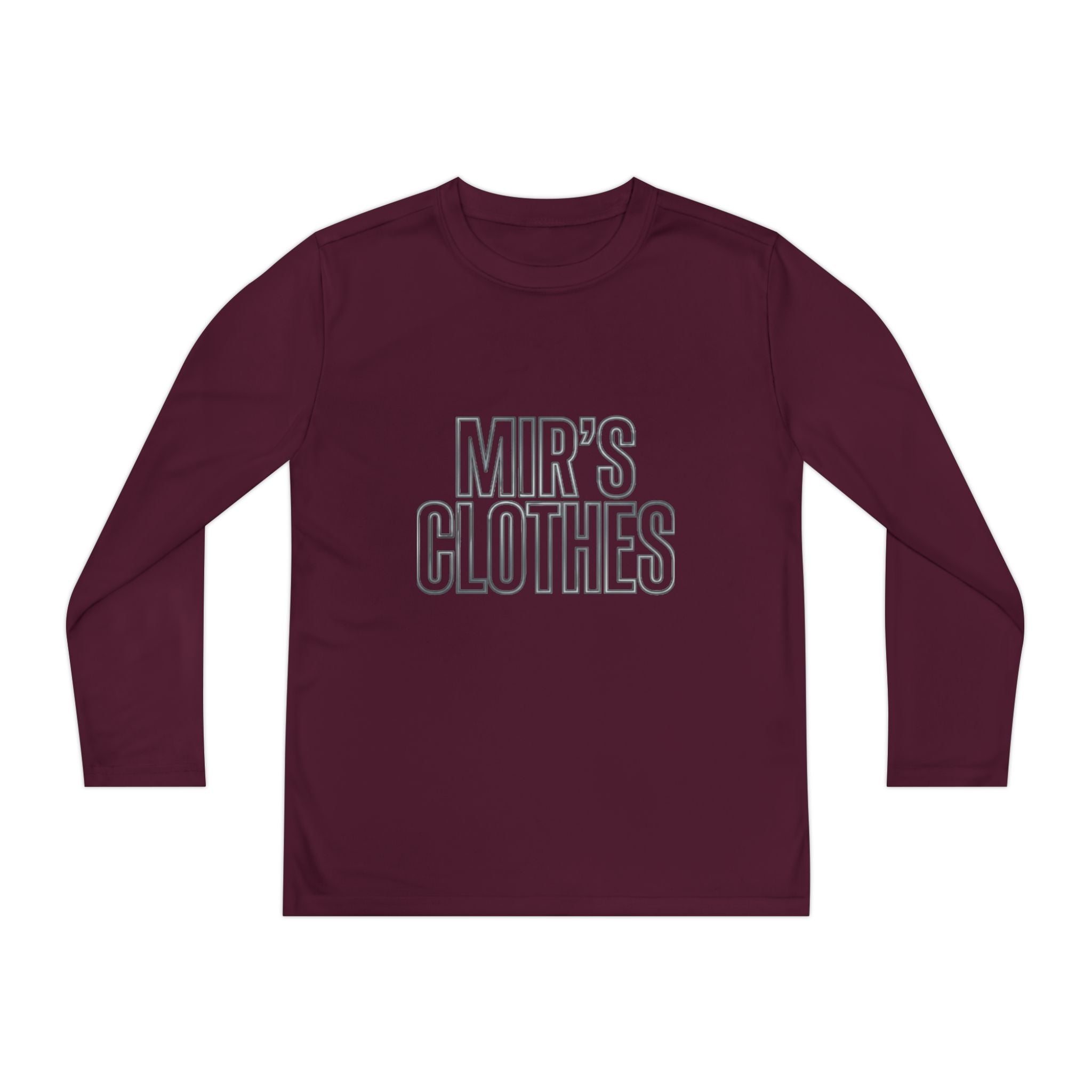 Youth Long Sleeve Tee — 'MIR'S CLOTHES' Athletic Graphic Top