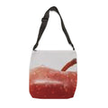 Apple Print Adjustable Tote Bag – Red Fruit Market Shoulder Bag