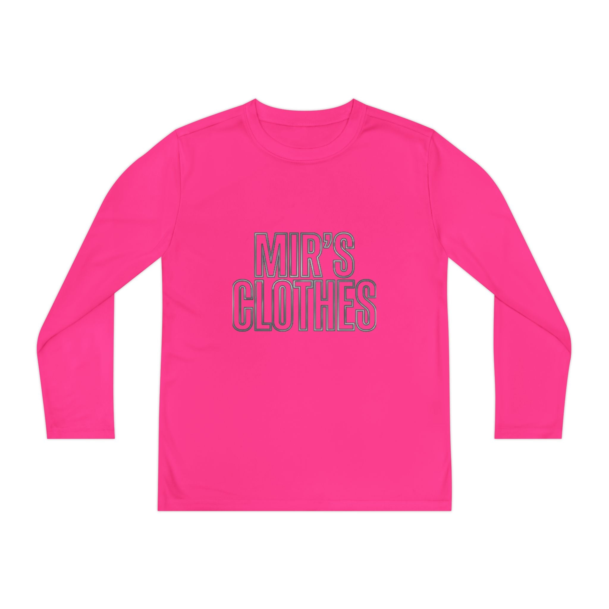 Youth Long Sleeve Tee — 'MIR'S CLOTHES' Athletic Graphic Top