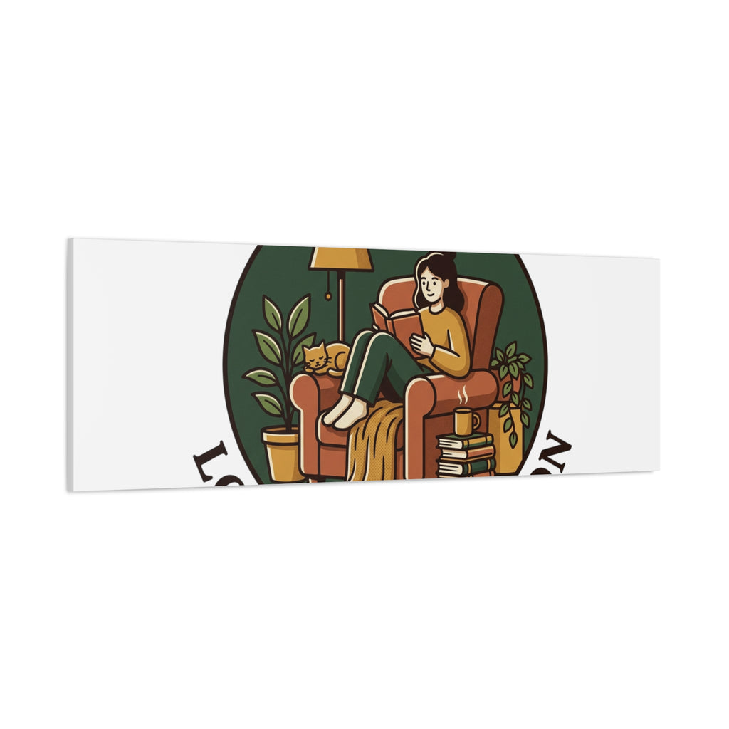 Quiet Pages Loud Imagination Canvas | Book Lover, Cozy Reading, Library Aesthetic