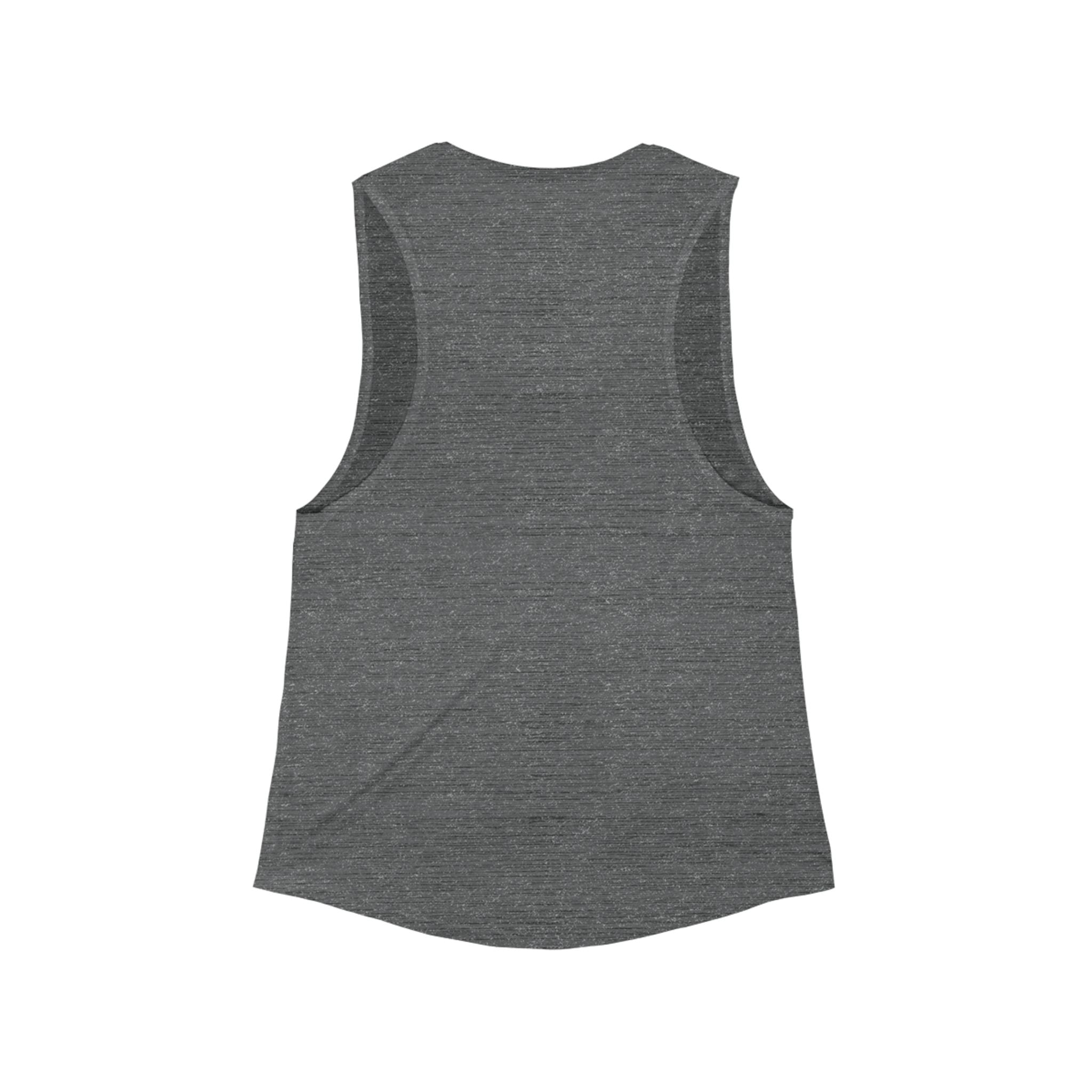 Women's Black Muscle Tank with Pink Dollar Sign Chest Graphic – Casual Streetwear Top
