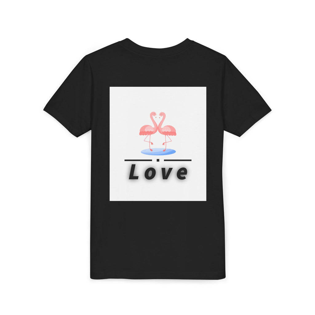 Youth Tee - Pink Flamingo "Love" Graphic