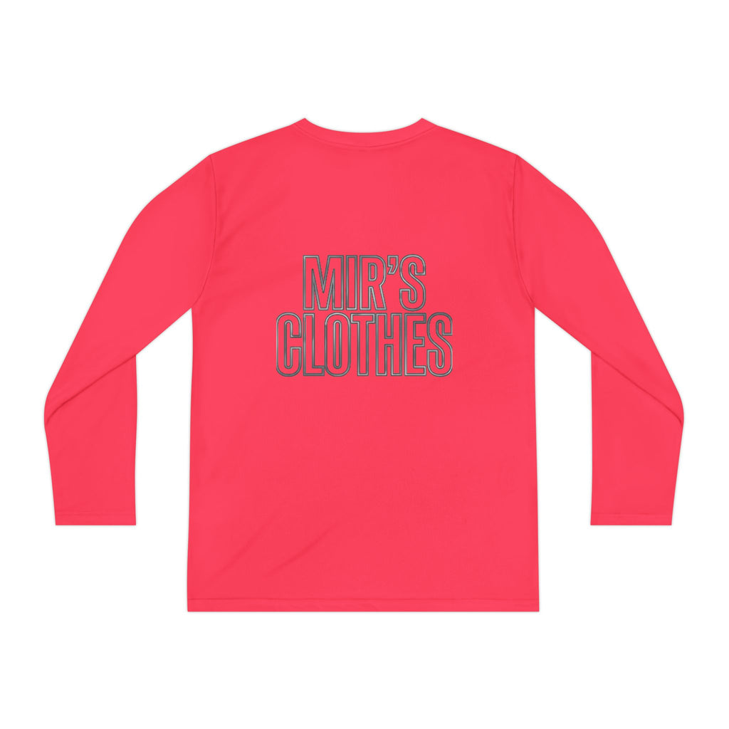 Youth Long Sleeve Tee — 'MIR'S CLOTHES' Athletic Graphic Top