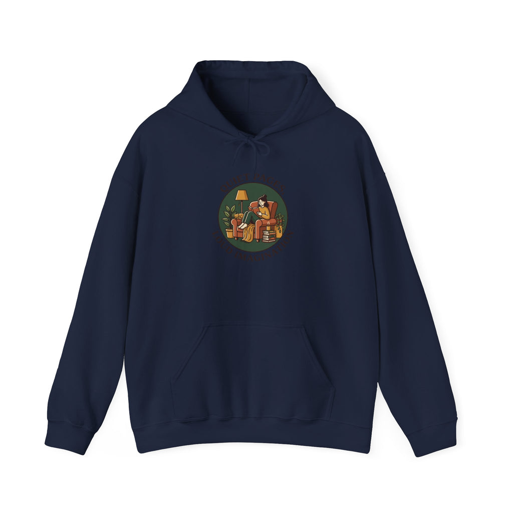 Quiet Pages hoodie | Book Lover Aesthetic, cozy reading sweatshirt