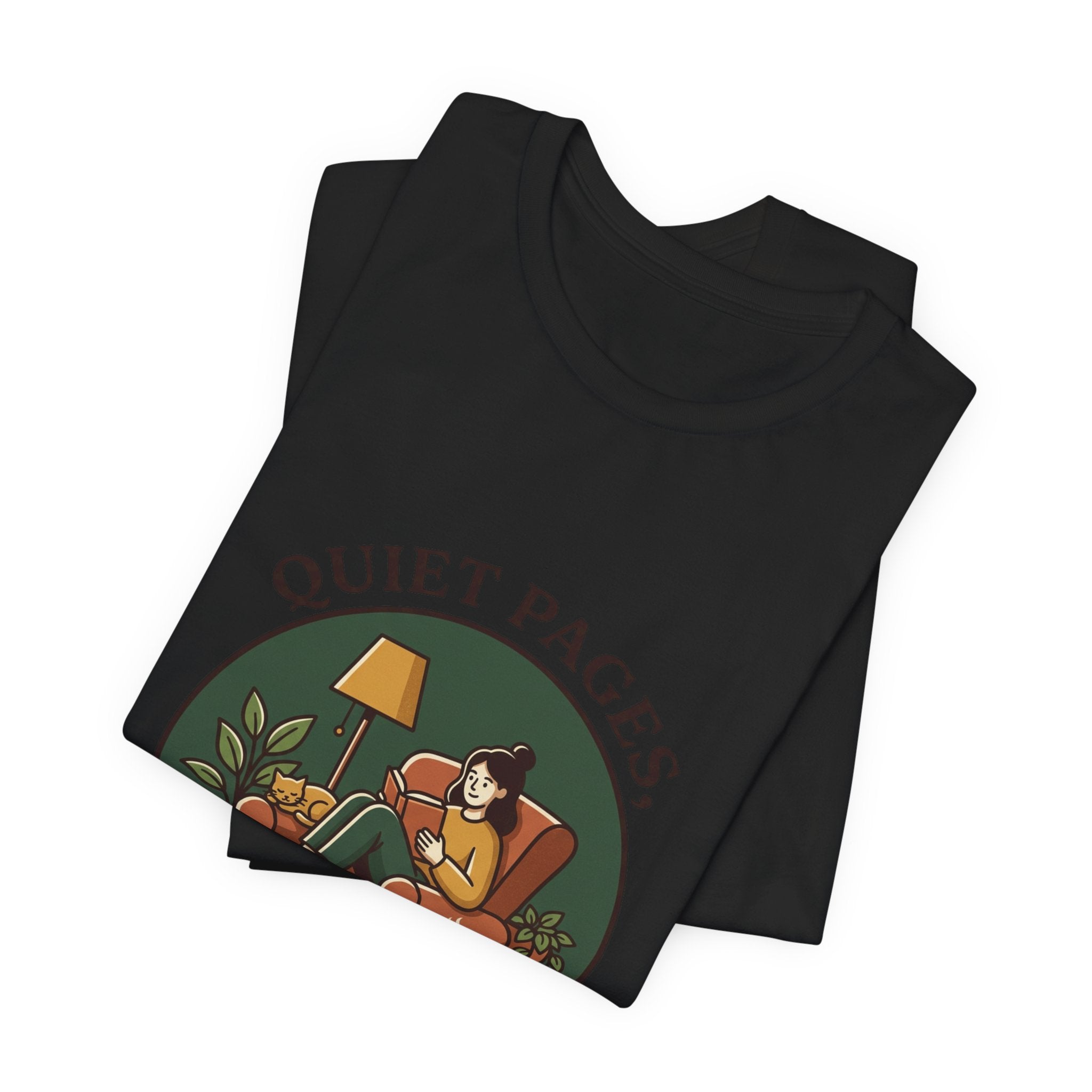 Quiet Pages Loud Imagination Tee | Book Lover, Cozy Reading, Library Aesthetic