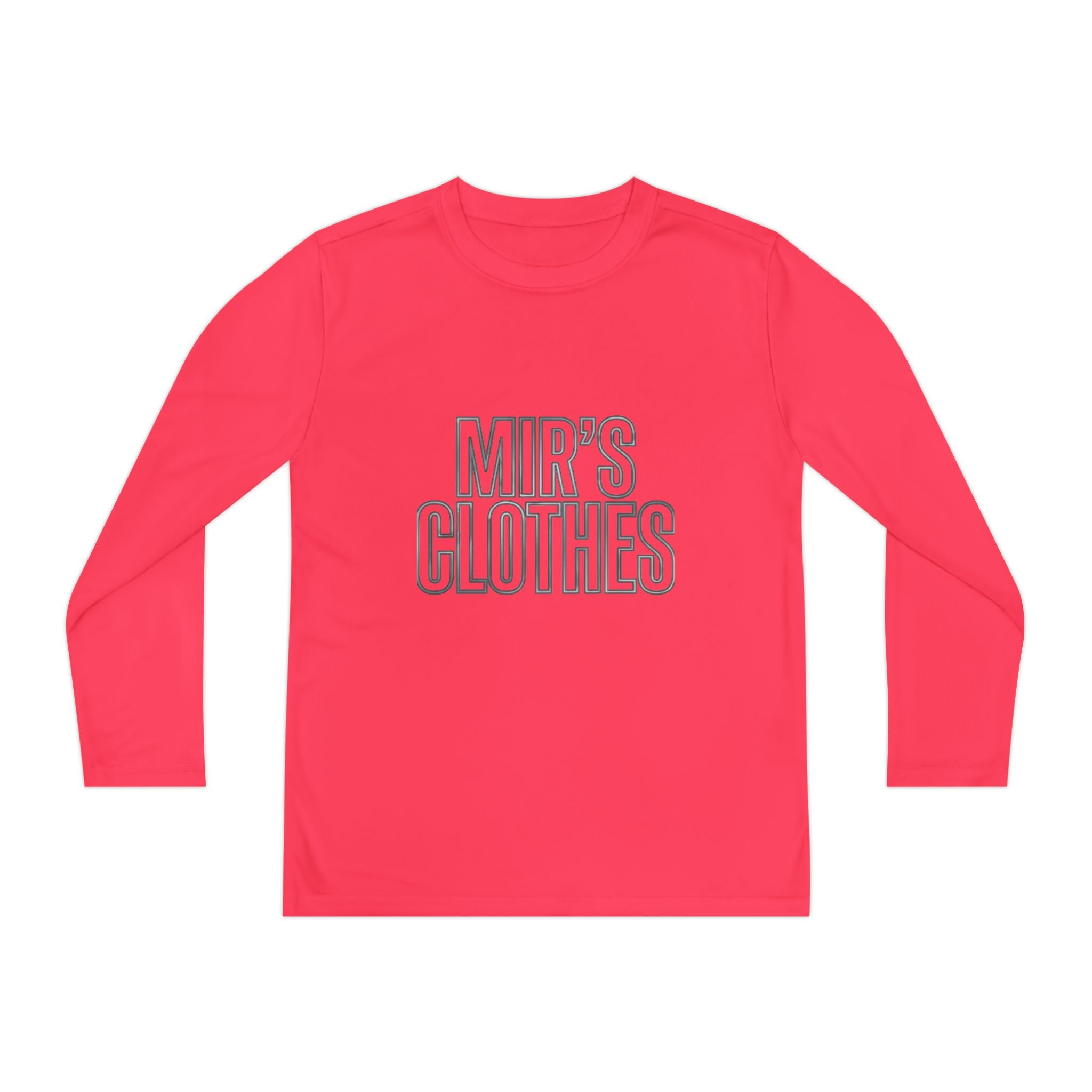 Youth Long Sleeve Tee — 'MIR'S CLOTHES' Athletic Graphic Top