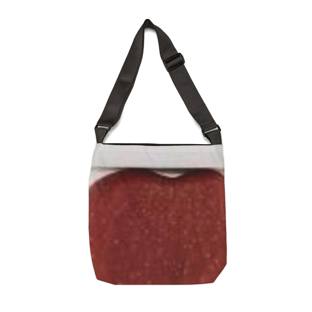 Apple Print Adjustable Tote Bag – Red Fruit Market Shoulder Bag