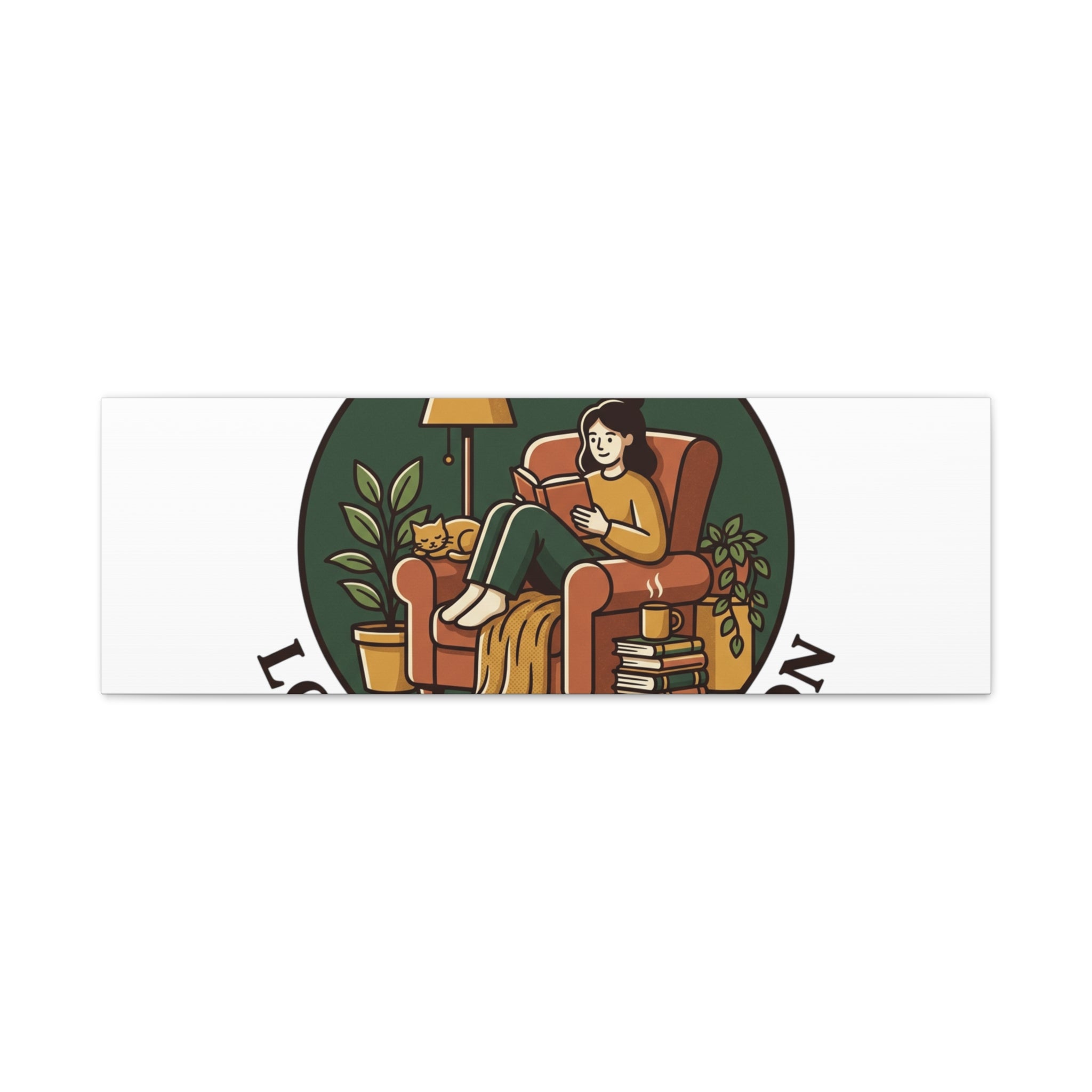 Quiet Pages Loud Imagination Canvas | Book Lover, Cozy Reading, Library Aesthetic