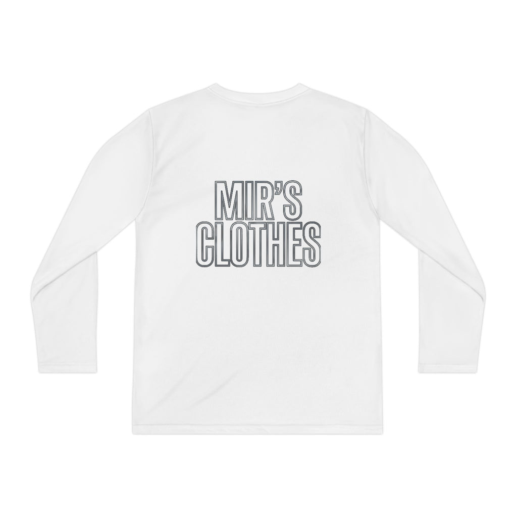 Youth Long Sleeve Tee — 'MIR'S CLOTHES' Athletic Graphic Top