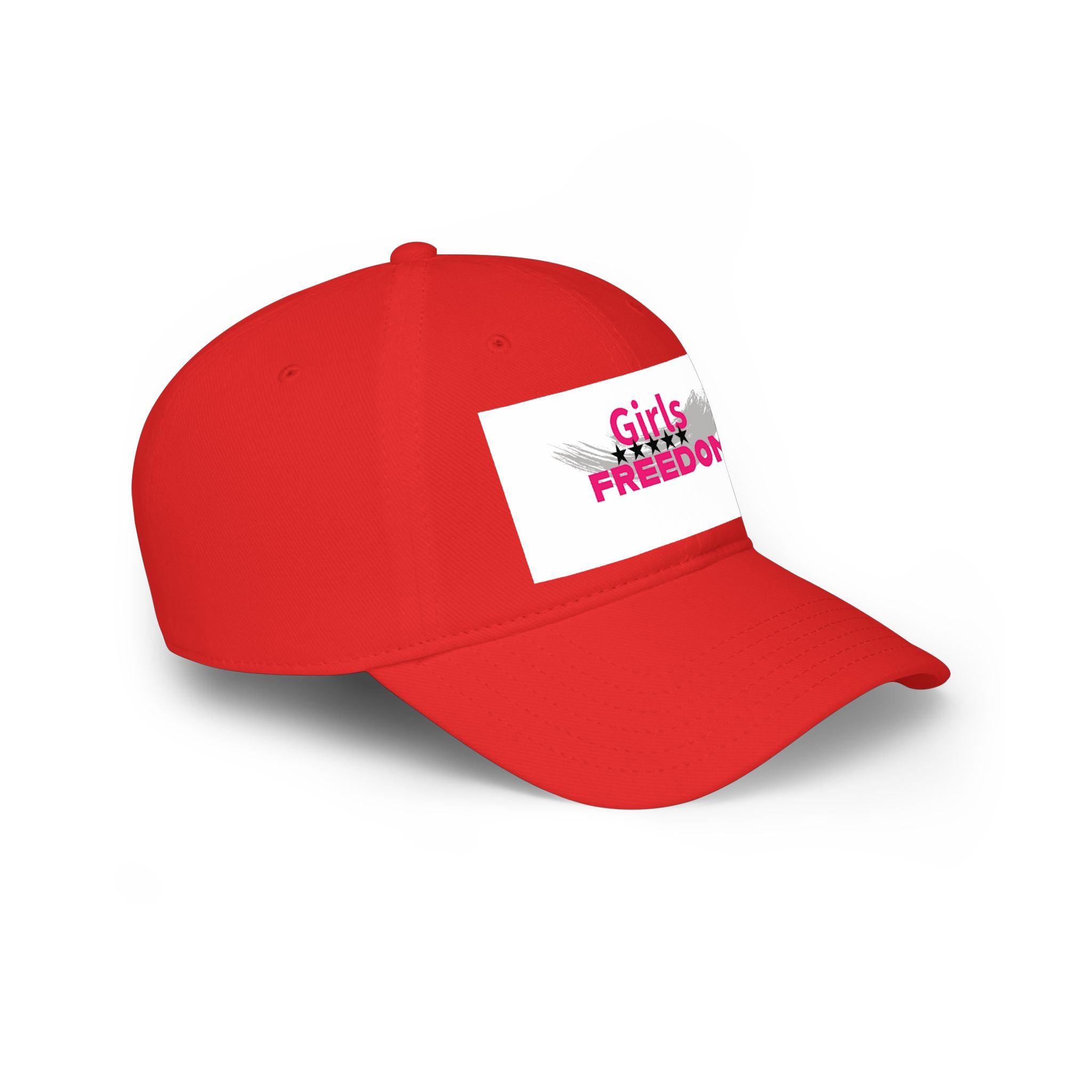 Girls Freedom Red Baseball Cap — Bold, Fearless & Unstoppable ❤️‍🔥