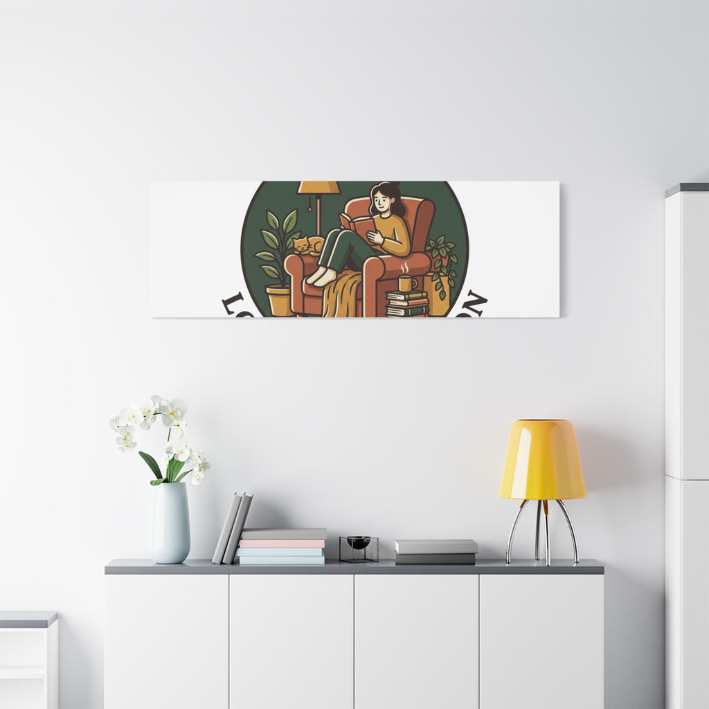 Quiet Pages Loud Imagination Canvas | Book Lover, Cozy Reading, Library Aesthetic