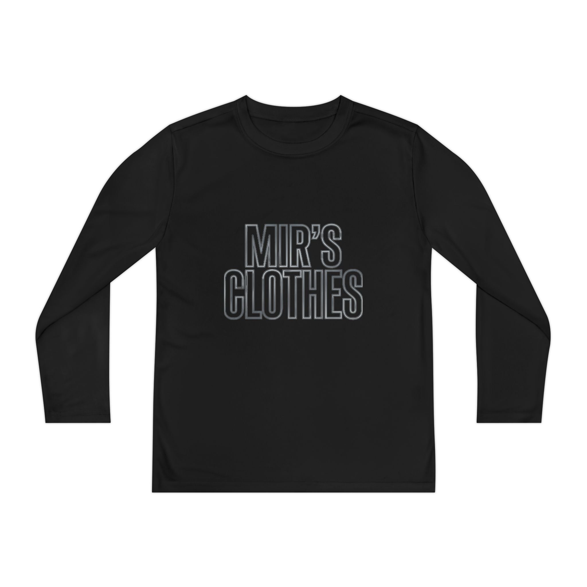 Youth Long Sleeve Tee — 'MIR'S CLOTHES' Athletic Graphic Top