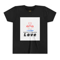 Youth Tee - Pink Flamingo "Love" Graphic