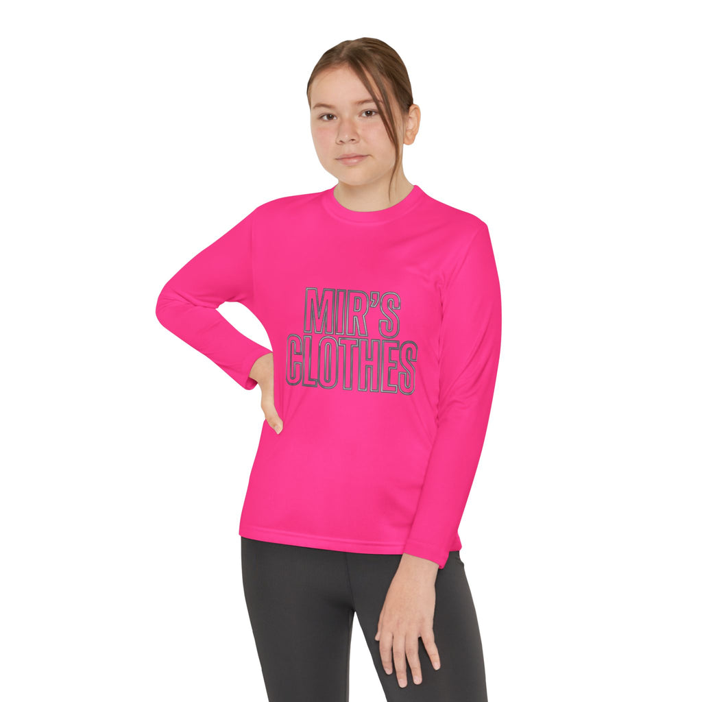 Youth Long Sleeve Tee — 'MIR'S CLOTHES' Athletic Graphic Top