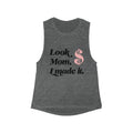 Women's Black Muscle Tank with Pink Dollar Sign Chest Graphic – Casual Streetwear Top