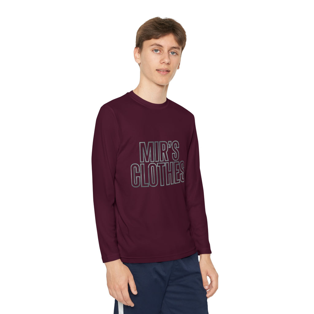 Youth Long Sleeve Tee — 'MIR'S CLOTHES' Athletic Graphic Top