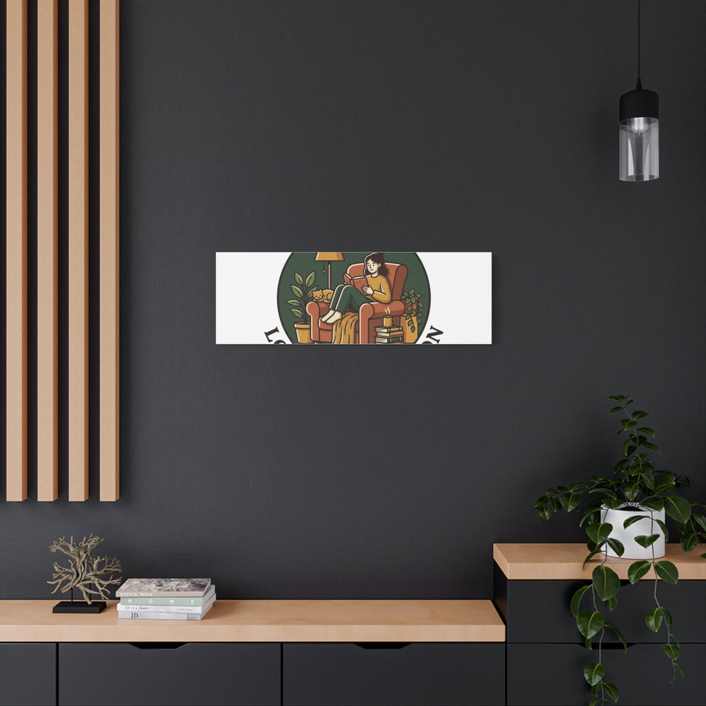 Quiet Pages Loud Imagination Canvas | Book Lover, Cozy Reading, Library Aesthetic