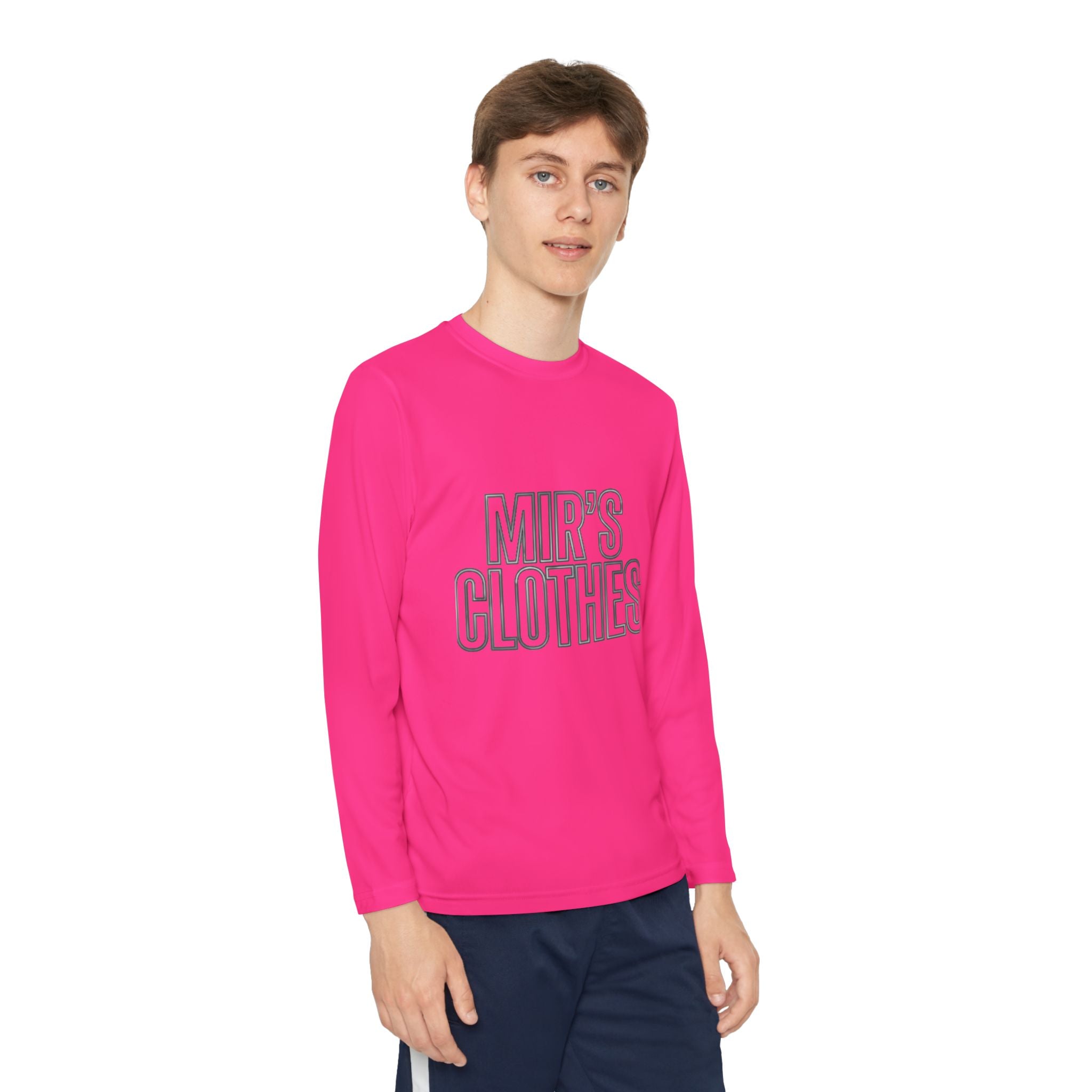 Youth Long Sleeve Tee — 'MIR'S CLOTHES' Athletic Graphic Top