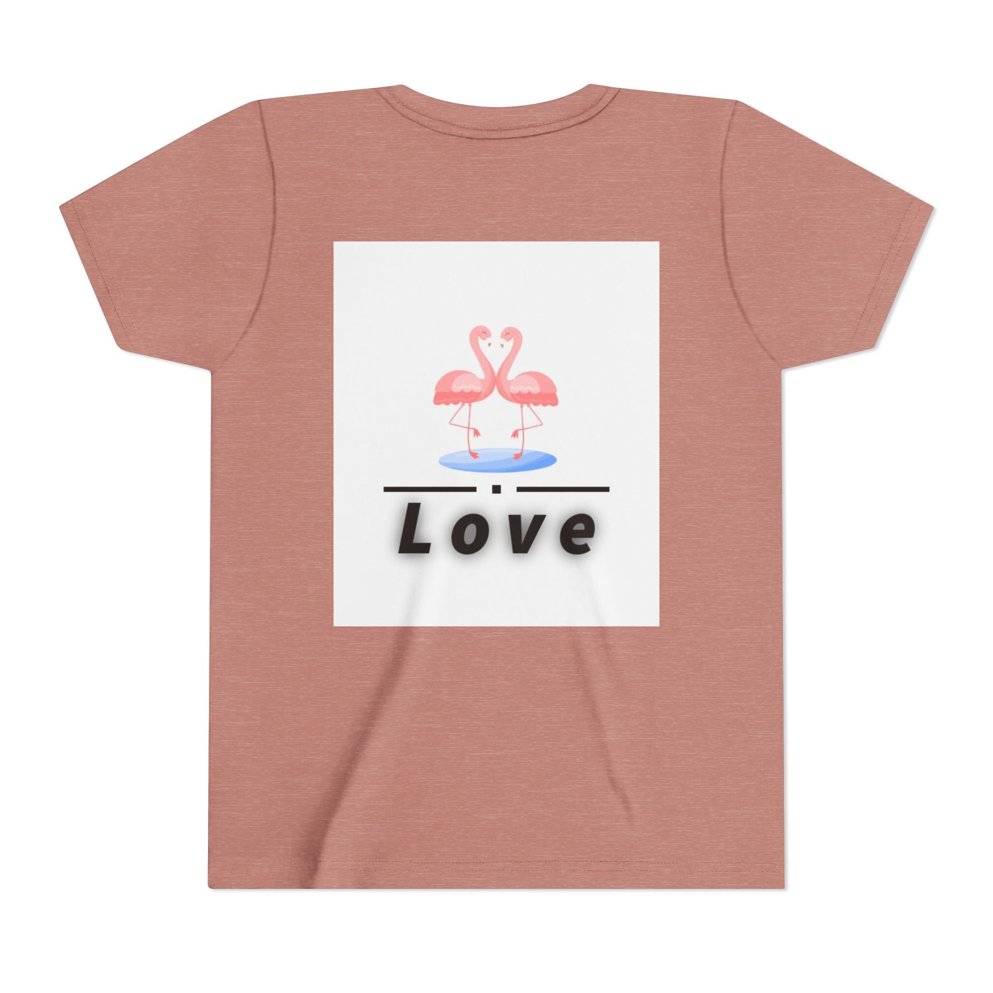 Youth Tee - Pink Flamingo "Love" Graphic