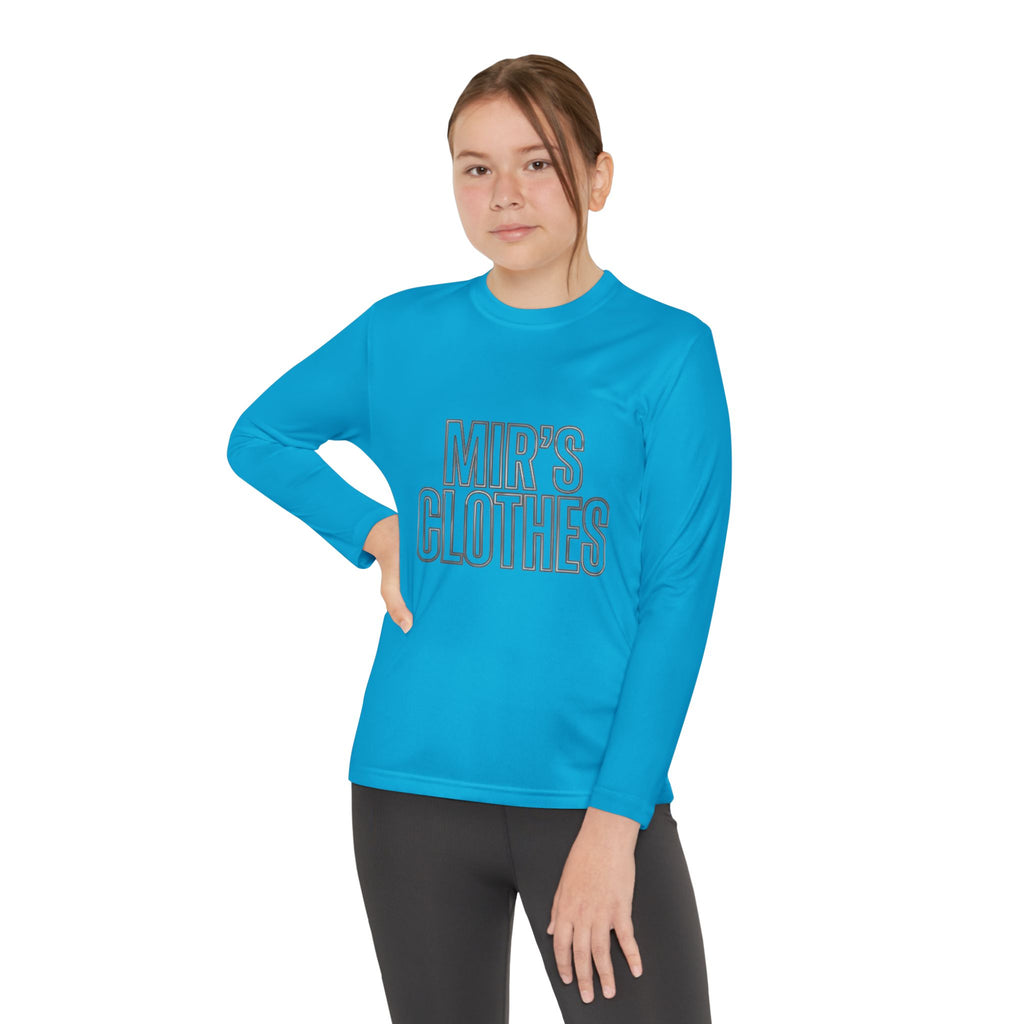 Youth Long Sleeve Tee — 'MIR'S CLOTHES' Athletic Graphic Top