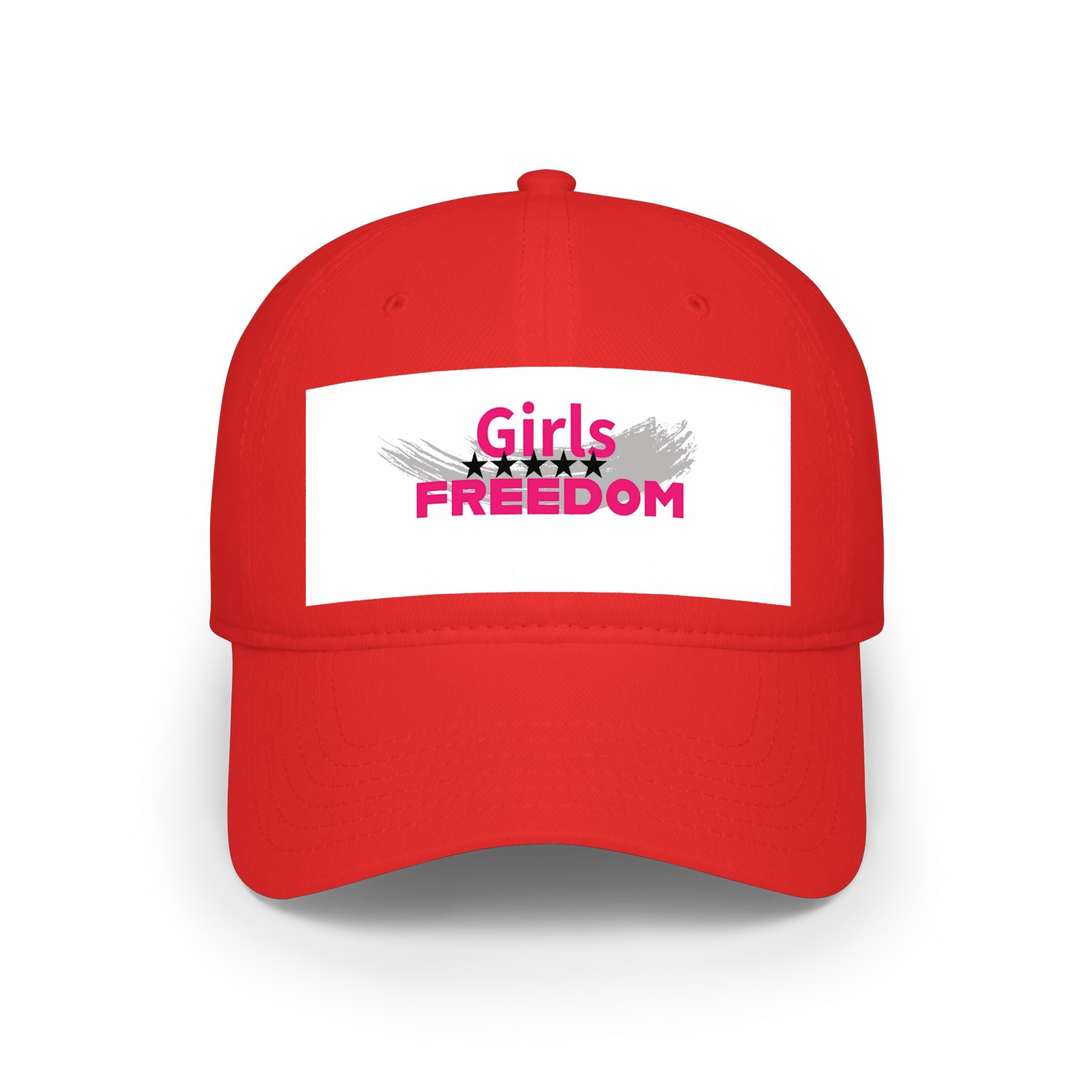 Girls Freedom Red Baseball Cap — Bold, Fearless & Unstoppable ❤️‍🔥