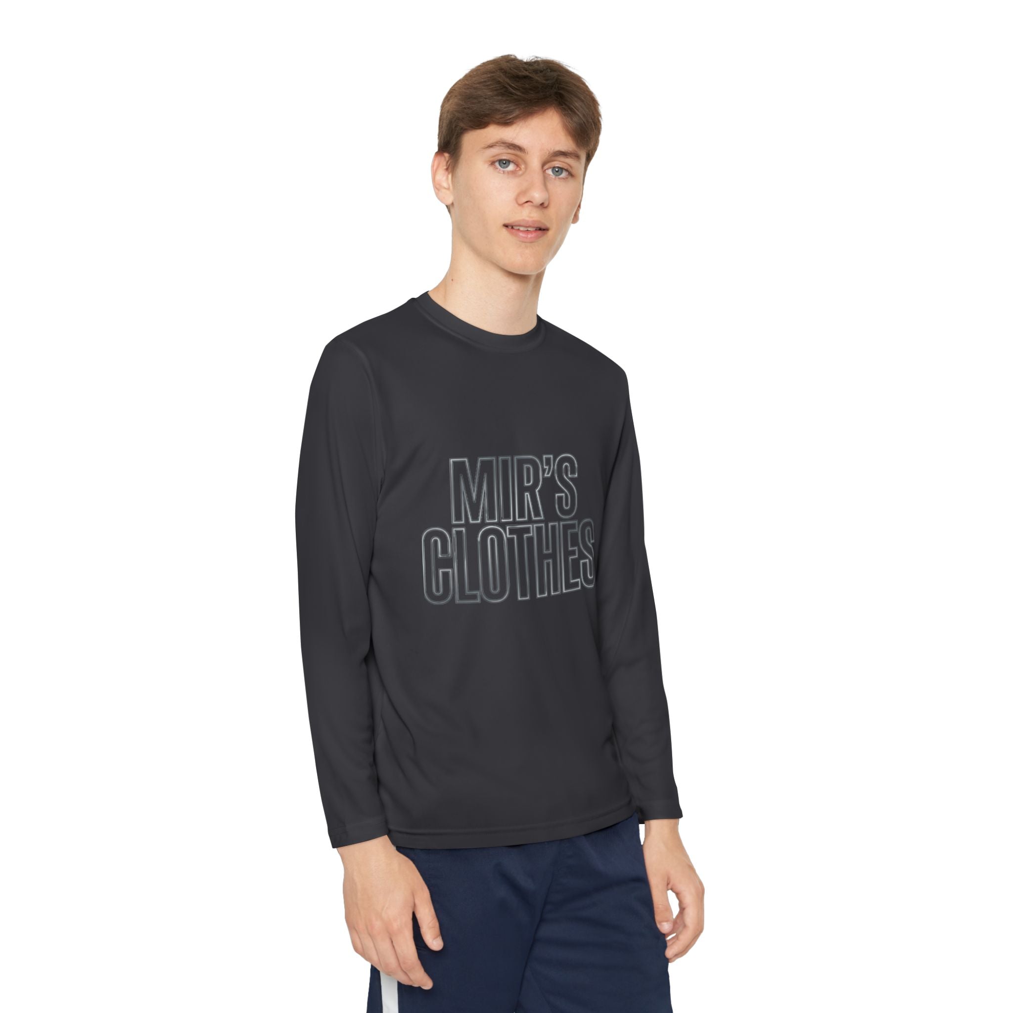 Youth Long Sleeve Tee — 'MIR'S CLOTHES' Athletic Graphic Top