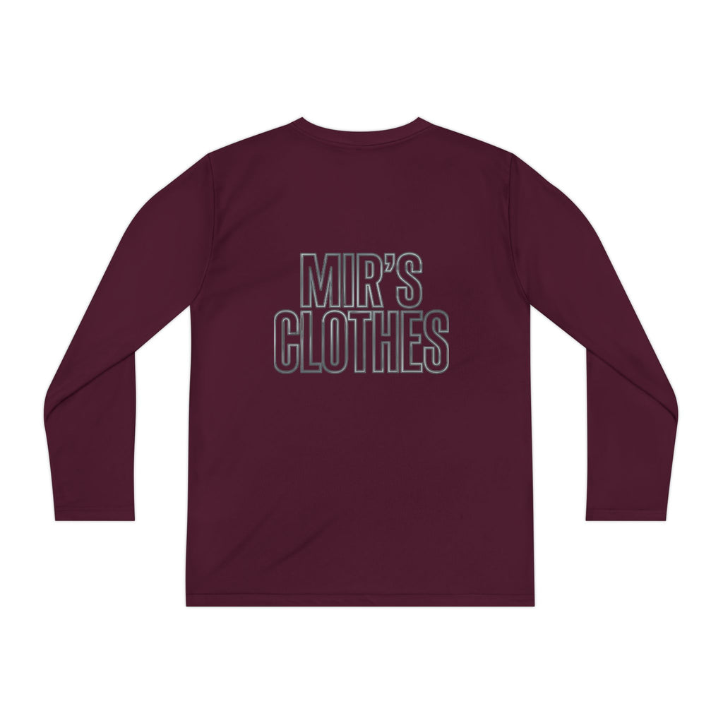 Youth Long Sleeve Tee — 'MIR'S CLOTHES' Athletic Graphic Top
